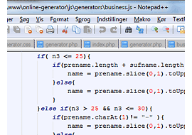 online name generator code
